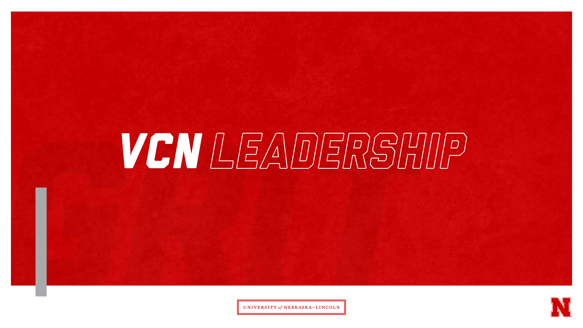 Graphic reads "VCN Leadership"